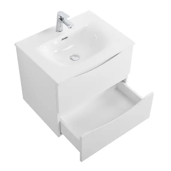 Тумба с раковиной подвесная BelBagno MARINO-CER-N Bianco Opaco