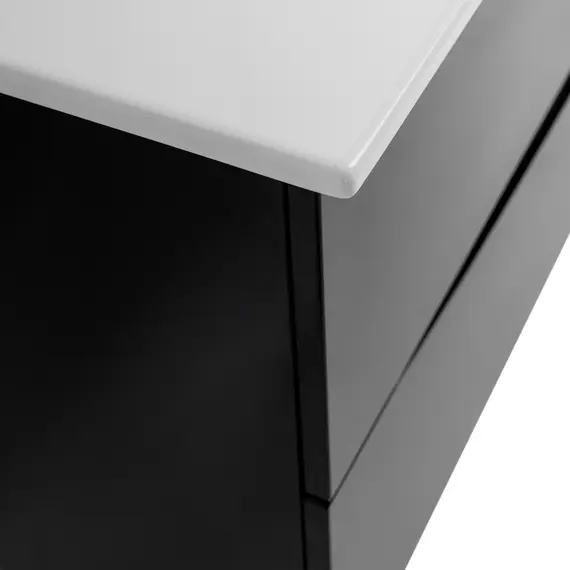 Тумба с раковиной подвесная BelBagno MARINO-CER-N Nero Lucido