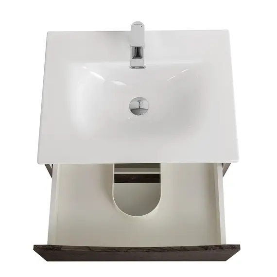 Тумба с раковиной подвесная BelBagno MARINO-CER-N Rovere Nature Grigio