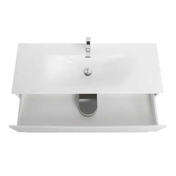 Тумба с раковиной подвесная BelBagno MARINO-CER-N Bianco Opaco