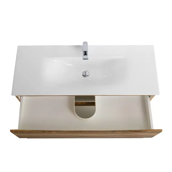 Тумба с раковиной подвесная BelBagno MARINO-CER-MINI Rovere Rustico