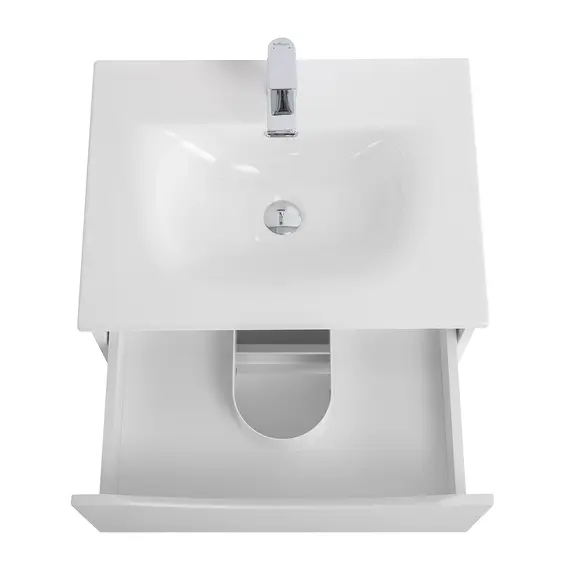 Тумба с раковиной подвесная BelBagno MARINO-CER-N Bianco Opaco