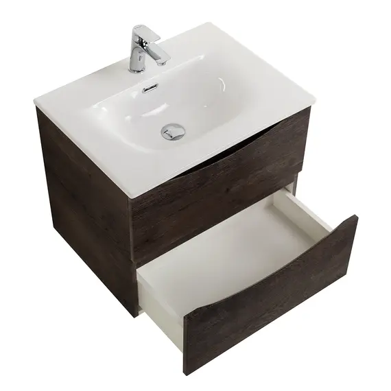 Тумба с раковиной подвесная BelBagno MARINO-CER-N Rovere Nature Grigio