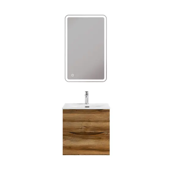 Тумба с раковиной подвесная BelBagno MARINO-CER-MINI Rovere Rustico