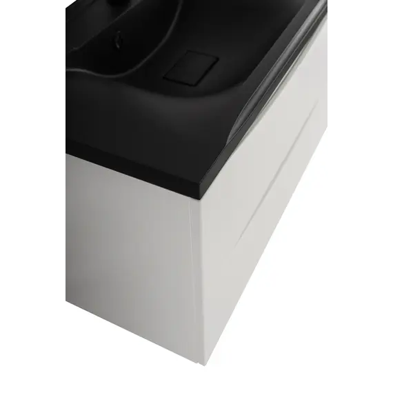 Тумба подвесная BelBagno MARINO Bianco Opaco, раковина белая/черная