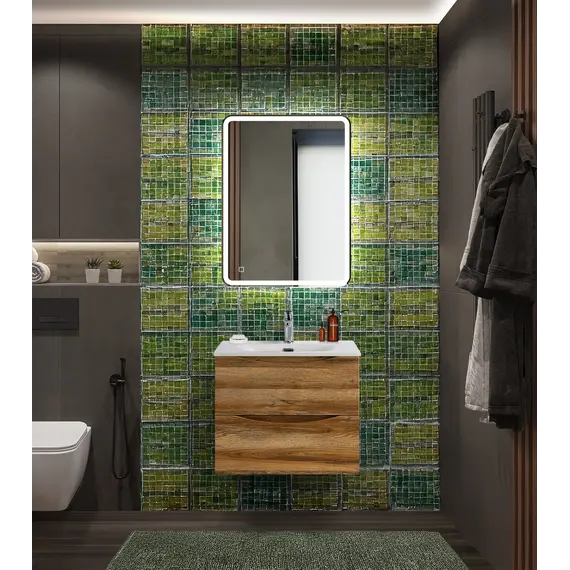 Тумба с раковиной подвесная BelBagno MARINO-CER-N Rovere Rustico