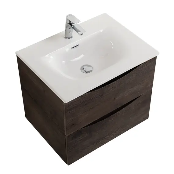 Тумба с раковиной подвесная BelBagno MARINO-CER-N Rovere Nature Grigio