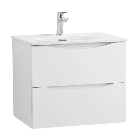 Тумба с раковиной подвесная BelBagno MARINO-CER-N Bianco Lucido