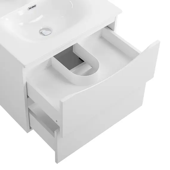 Тумба с раковиной подвесная BelBagno MARINO-CER-N Bianco Opaco