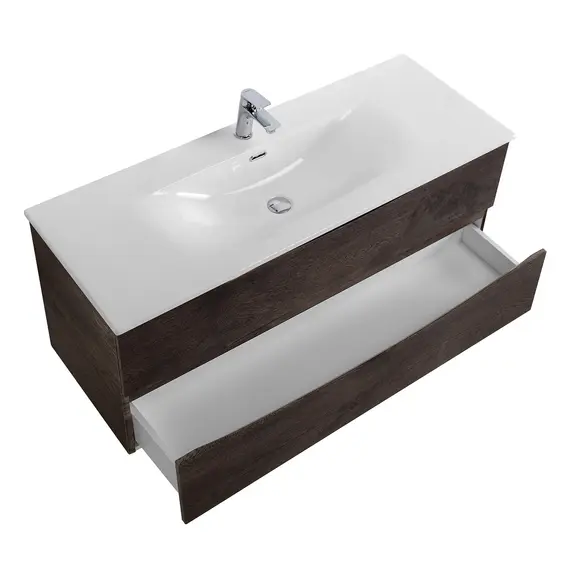 Тумба с раковиной подвесная BelBagno MARINO-CER-MINI Rovere Nature Grigio