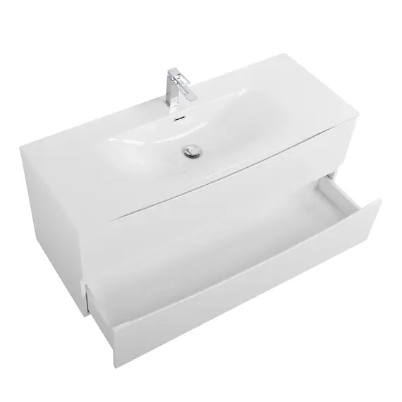 Тумба с раковиной подвесная BelBagno MARINO-CER-N Bianco Lucido