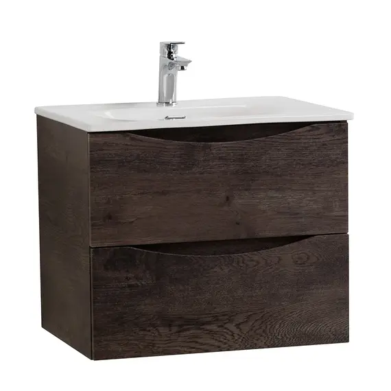 Тумба с раковиной подвесная BelBagno MARINO-CER-N Rovere Nature Grigio