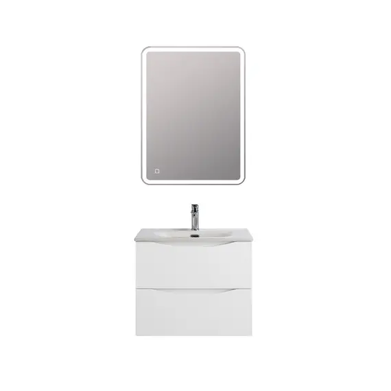 Тумба с раковиной подвесная BelBagno MARINO-CER-N Bianco Lucido