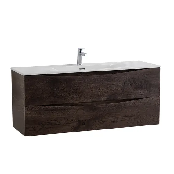 Тумба с раковиной подвесная BelBagno MARINO-CER-MINI Rovere Nature Grigio