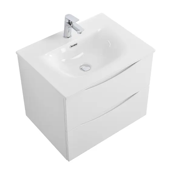 Тумба с раковиной подвесная BelBagno MARINO-CER-N Bianco Opaco