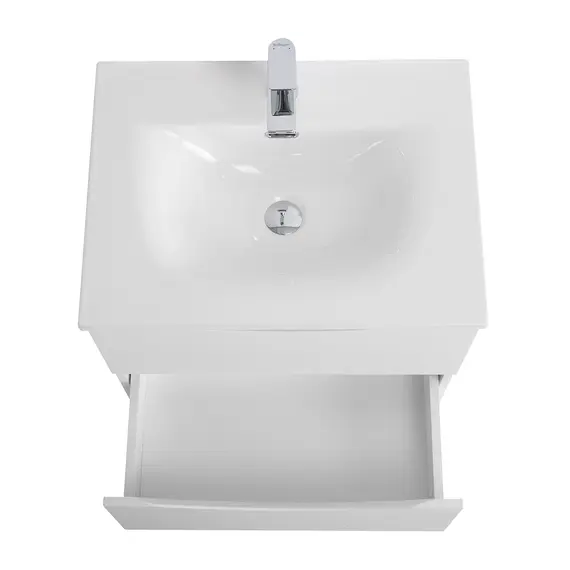 Тумба с раковиной подвесная BelBagno MARINO-CER-N Bianco Opaco