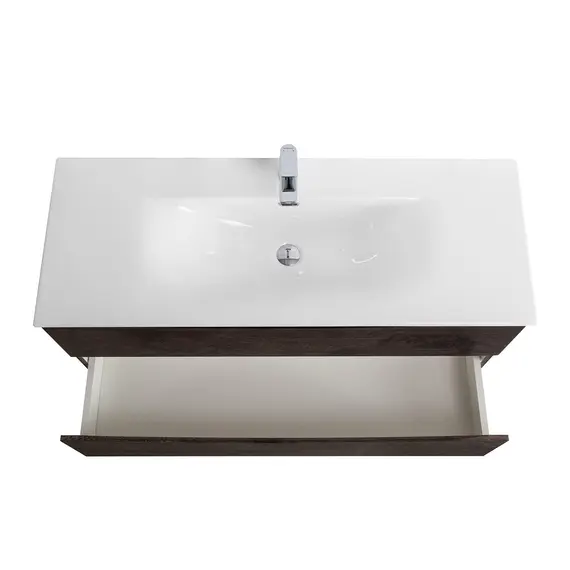 Тумба с раковиной подвесная BelBagno MARINO-CER-MINI Rovere Nature Grigio