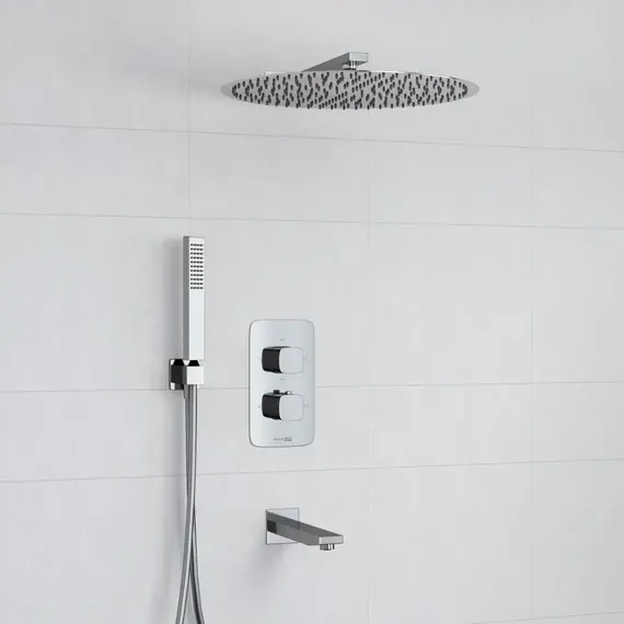 Встраиваемый комплект для ванны WasserKRAFT A178644 Thermo с верхней насадкой, лейкой и изливом