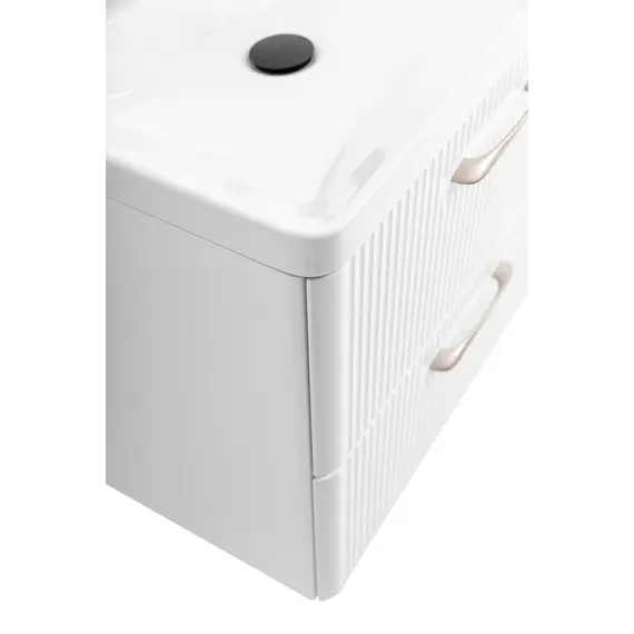 Тумба с раковиной подвесная BelBagno DUE Bianco Lucido