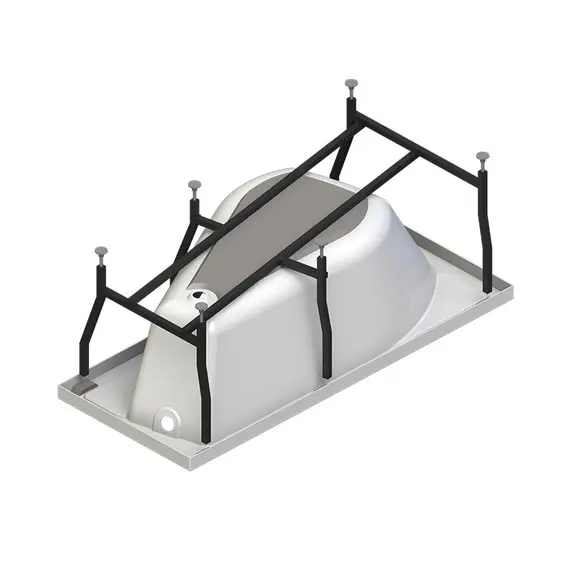 Ванна акриловая Radomir  Миранда 168х95 см, левая, с фронт.панелью