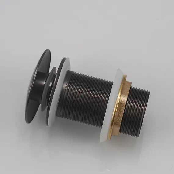 Донный клапан ACWEN для раковины клик-клак без перелива хром