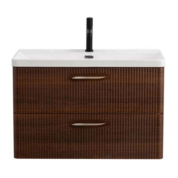 Тумба с раковиной подвесная BelBagno DUE Noce