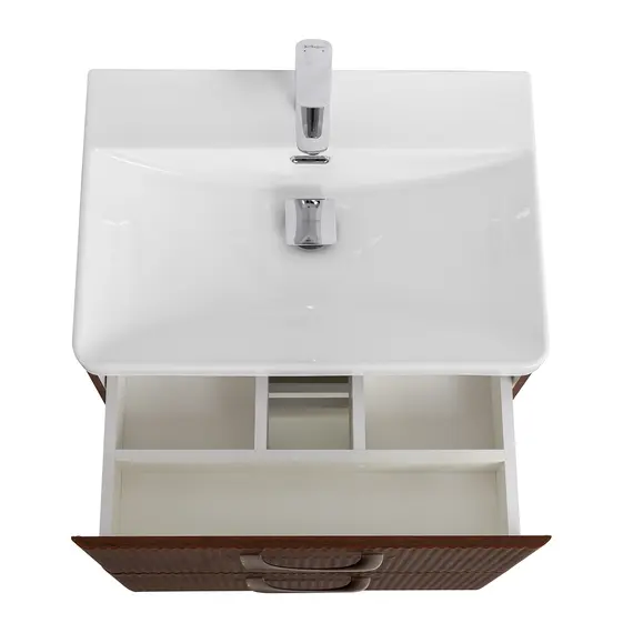 Тумба с раковиной подвесная BelBagno DUE Noce