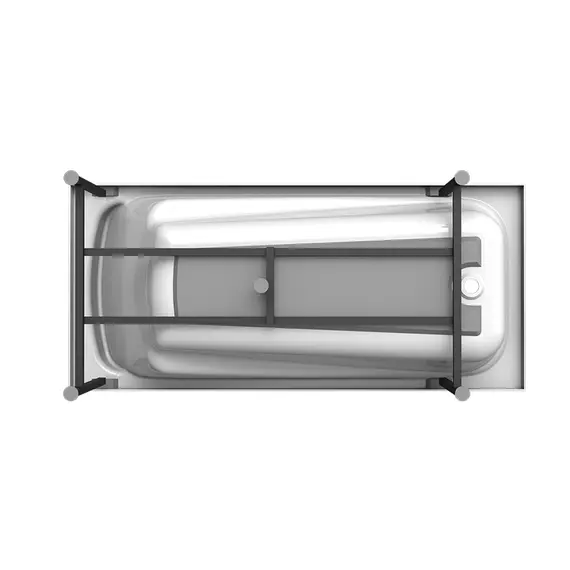 Ванна акриловая  Radomir Роза 169х77 см, правая, с фронт.панелью