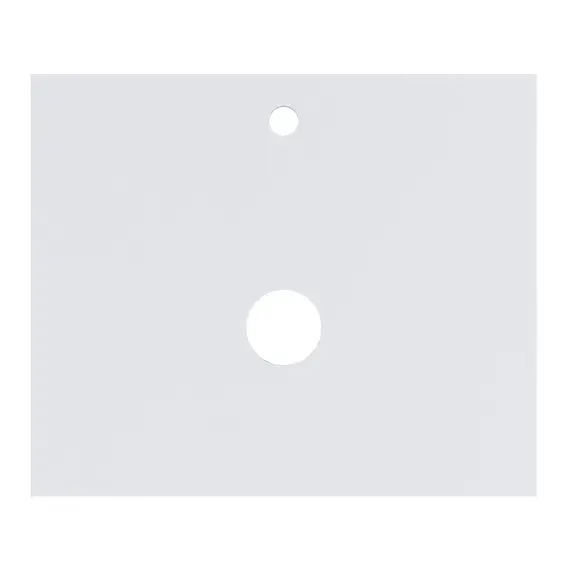 Тумба подвесная 1Marka Veil  2ящика, белая аляска/ столешница белая