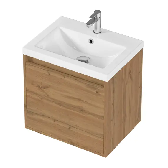 Тумба подвесная 1Marka Миябе 59х55х45 1ящик , дуб вотан