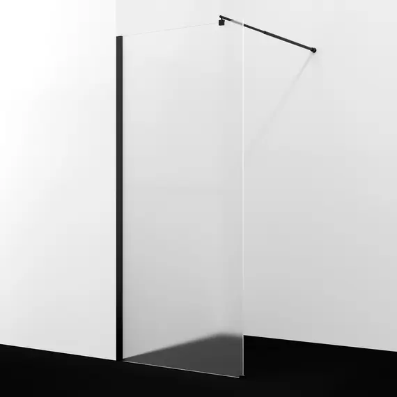 Душевая перегородка WasserKRAFT  Rur  30W MB-MG матовое/черный