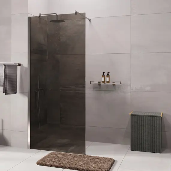 Душевая перегородка WasserKRAFT Rur 30W BN-TG  тонирован/никель