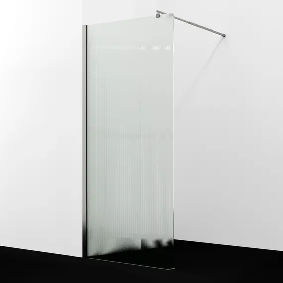 Душевая перегородка WasserKRAFT Rur 30W BN-FL ребристое/никель