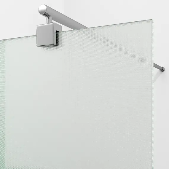 Душевая перегородка WasserKRAFT Rur 30W -TXG рифленое/хром