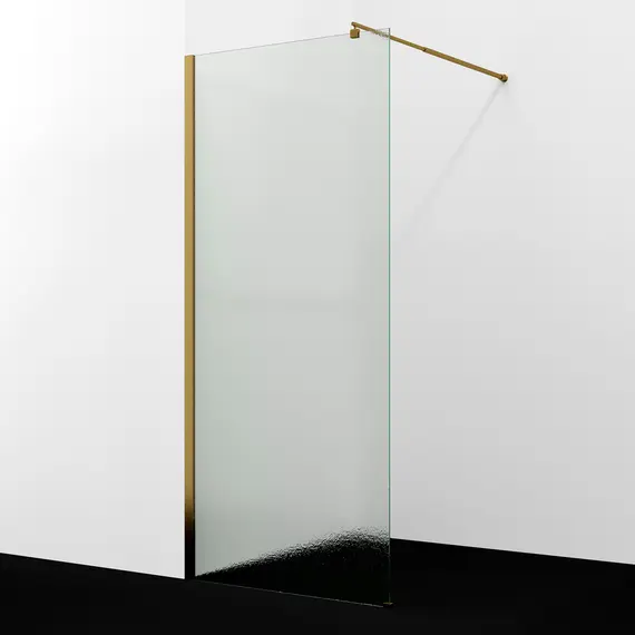 Душевая перегородка WasserKRAFT Rur 30W BG-TXG рифленое/матовое золото