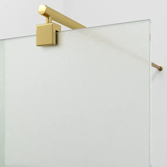 Душевая перегородка WasserKRAFT Rur 30W PG-TXG рифленое/глянц.золото