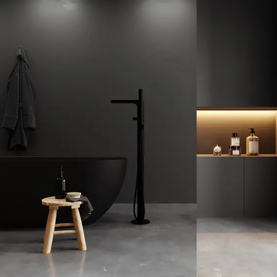 Душевая перегородка WasserKRAFT Rur 30W GR-MR зеркальное/графит