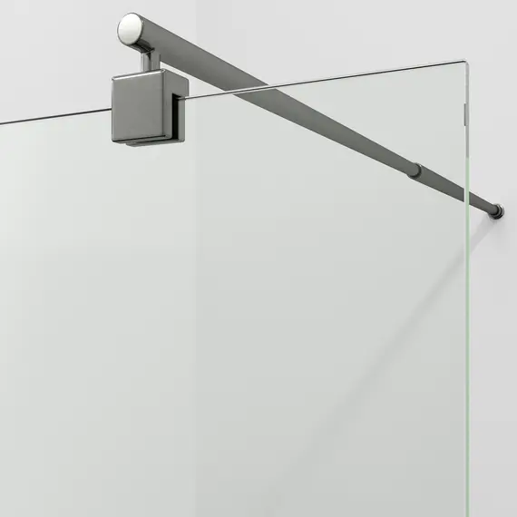 Душевая перегородка WasserKRAFT Rur 30W GR прозрачное/графит