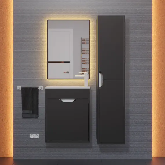 Тумба подвесная Uperwood Modul , черная матовая