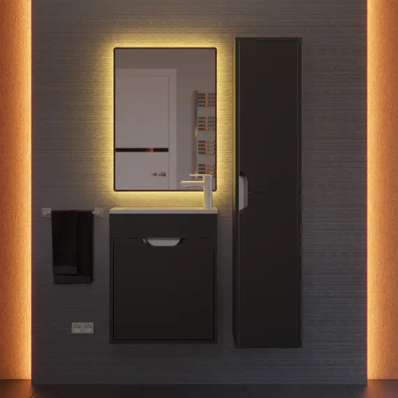 Тумба подвесная Uperwood Modul , черная матовая