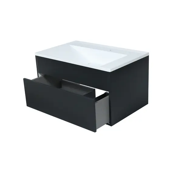 Тумба подвесная Uperwood Lotus Premium черная