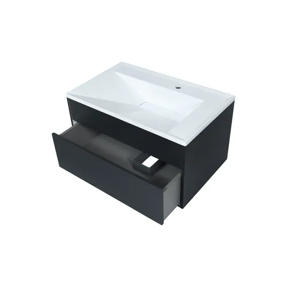 Тумба подвесная Uperwood Lotus Premium черная