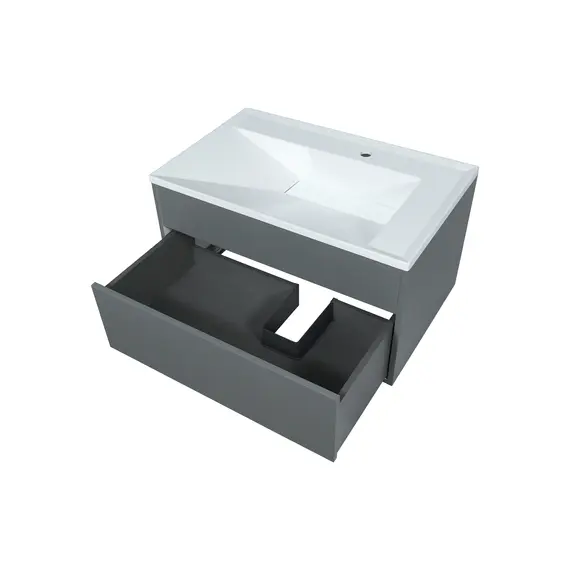 Тумба  подвесная Uperwood Lotus Premium  серая