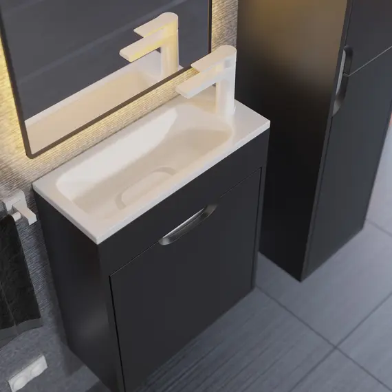 Тумба подвесная Uperwood Modul , черная матовая