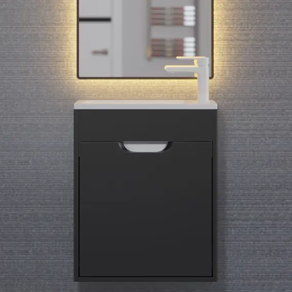 Тумба подвесная Uperwood Modul , черная матовая