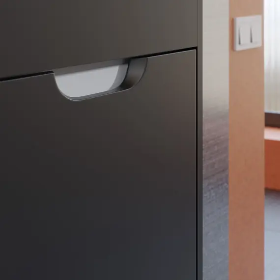 Тумба подвесная Uperwood Modul , черная матовая