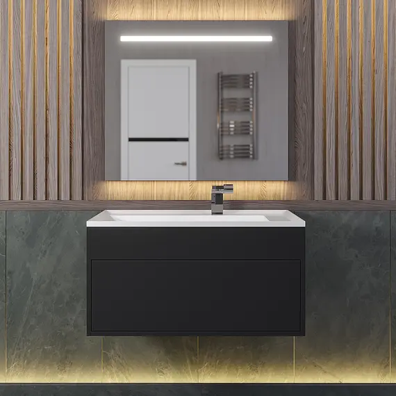 Тумба подвесная Uperwood Lotus Premium черная