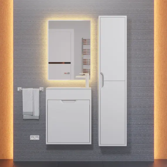 Тумба подвесная Uperwood Modul  белая матовая