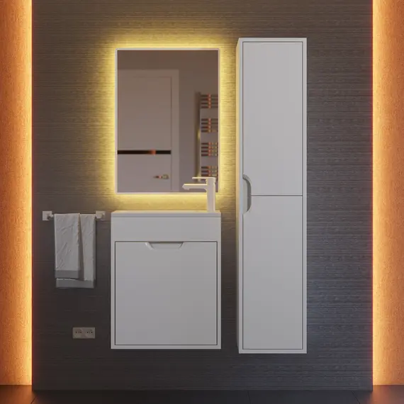 Тумба подвесная Uperwood Modul  белая матовая