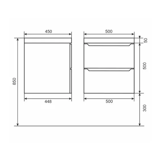 Тумба подвесная Uperwood Tanos NEW белая